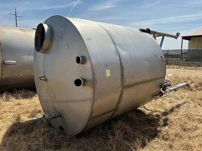 Tank, 2,250 Gallon, S/st, Slight Cone Bottom, Storage Tank #S744585