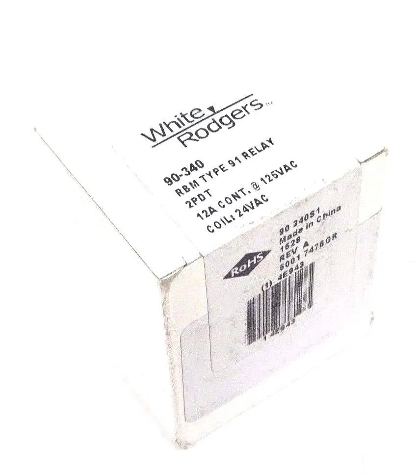 4 NEW SEALED WHITE RODGERS 90-340 RELAY