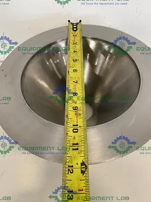 Stainless Steel  Sanitary Reducer 12" OD to 2 1/2" Sanitary Fitting 5 1/2" Height