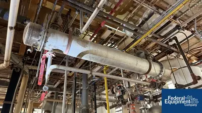 USED Perry Products 323 Sq Ft Perry Products Heat Exchanger, 304 S/S, 100/100#