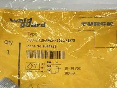 New | in-Stock Turck Weldguard Proximity Sensor, Metal Body 1644789 Proximity Sensors Michigan US | Maverick Industrial Sales #1418961