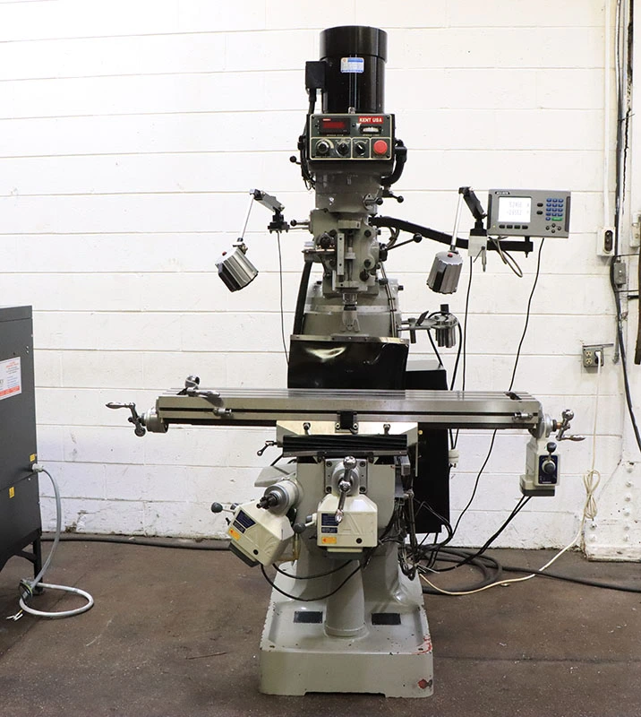 Used 2014 Kent ATM-3VSF, AC Frequency Drivre, 3 HP,  Acu-Rite DR Vertical Mills New Jersey US | Machinery Values #1460698