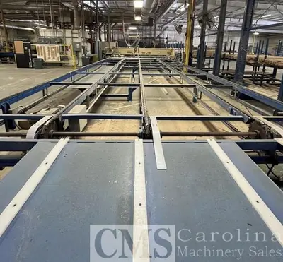 USED NEWMAN K-20 TRIM SAW WITH INFEED DECK