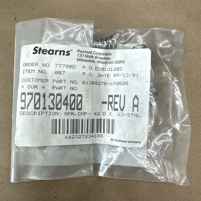 NEW Stearns 970130400 Rev A