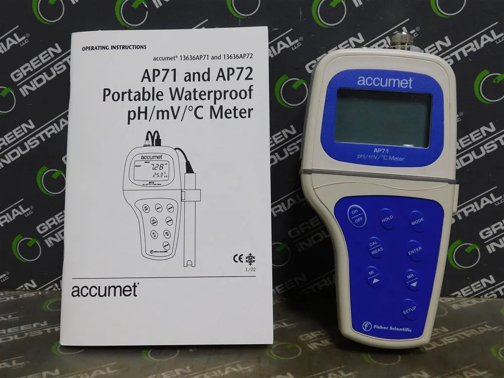 Accumet AP71 Portable Waterproof pH/mV/°C Meter Used