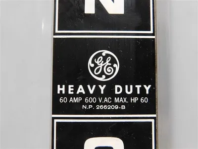 General Electric THN3362 Safety Switch 60A 600VAC 250VDC Mod 7 60 HP 1/3Ph New