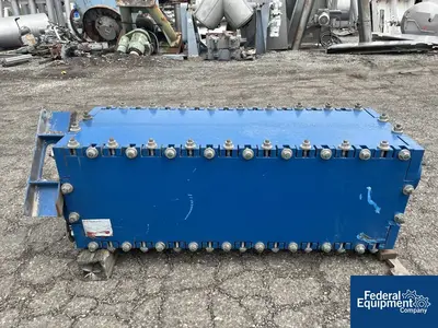 USED SGL Systems 149.6 Sq Ft SGL Carbon Graphite Block Heat Exchanger, 100/100#