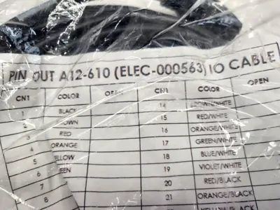 A12-610, ELEC-000563 | A12-610 I/O Single-Ended Cable ELEC-000563 - New Other