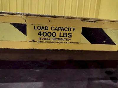 4,000 LBS X 72" X 72" LIFT PRODUCTS MODEL #LPT4W-040-36 SCISSOR LIFT TABLE: YOBRO #24989