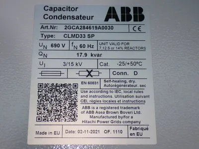 Used ABB 2GCA284619A0030 Capacitors Ohio US | HGR 24 #1186272