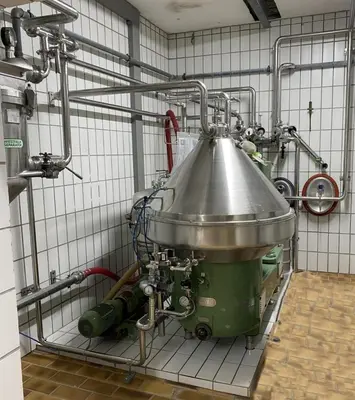 Westfalia SA 100-36-777 self-thinking clarifier centrifuge, 316SS.