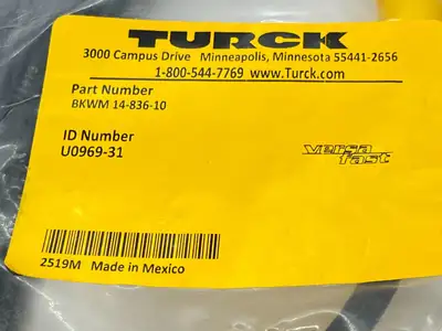 New | in-Stock Turck BKWM 14-836-10 Connector Accessories Michigan US | Maverick Industrial Sales #1487628