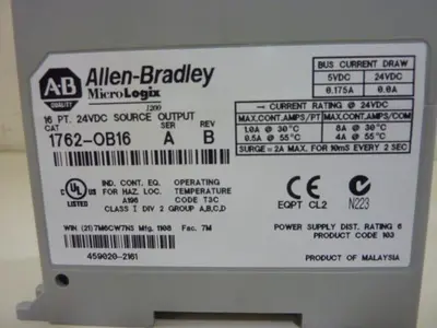USED ALLEN BRADLEY 1762-OB16 SER A