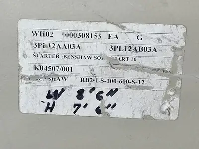 Used BENSHAW RB2-1-S-100-600-S-12-CB-OP Switchgears British Columbia CA | Lenmark #1427037