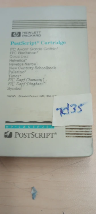 Used HP 33439Q Fonts, For Use with Laserjet Series PostScript Cartridge 2 Office Equipment Arizona US | ASSET CONVERSION SPECIALISTS, INC. #523414