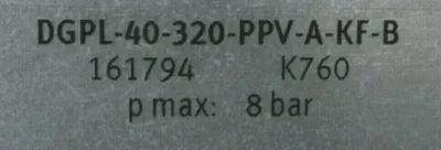 NEW FESTO 161794 LINEAR ACTUATOR DGPL-40-320-PPV-A-KF-B