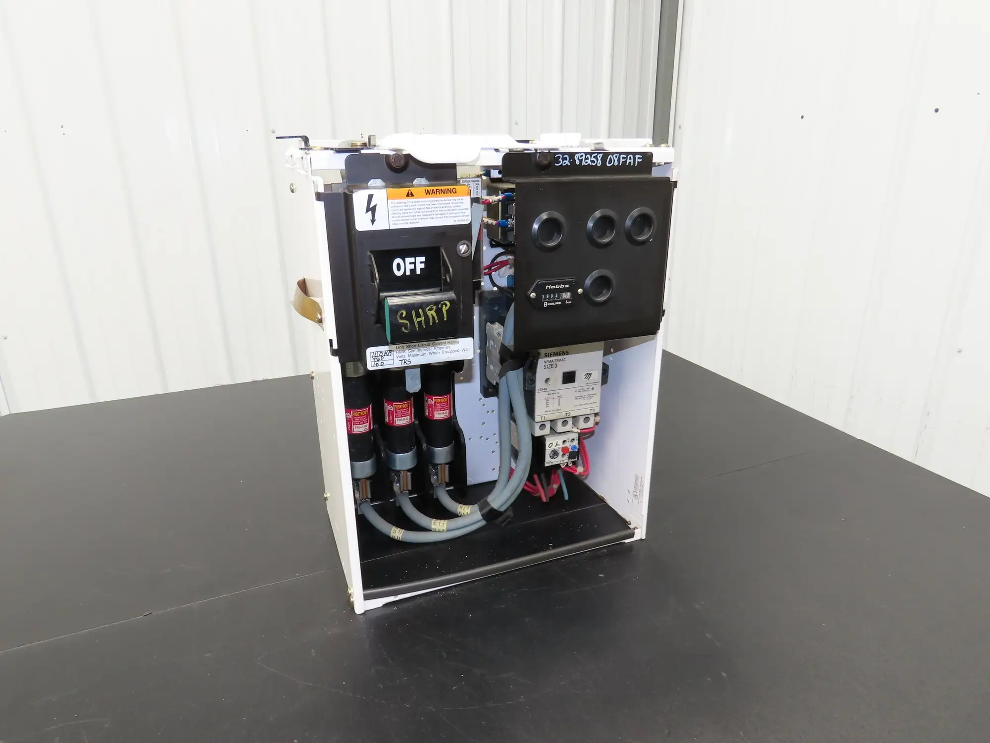 Siemens 32-89258 Bucket Breaker MCC Motor Starter Disconnect Fused 600V 50Hp 3Ph