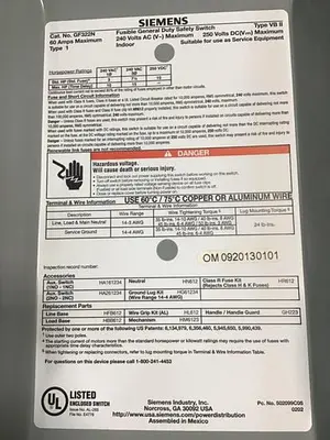USED SIEMENS GF322N VBII