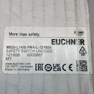New | in-Stock EUCHNER SAFETY SWITCH UNICODE 121856 106221 121855 Relays & Switches | Maverick Industrial Sales #1111876