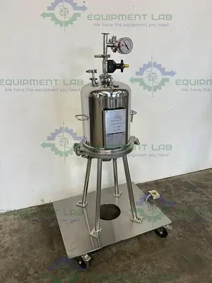 USED BEGEROW BECO-INTEGRA STAINLESS STEEL FILTER HOUSING W/ VALVES, 12" SS HOUSING