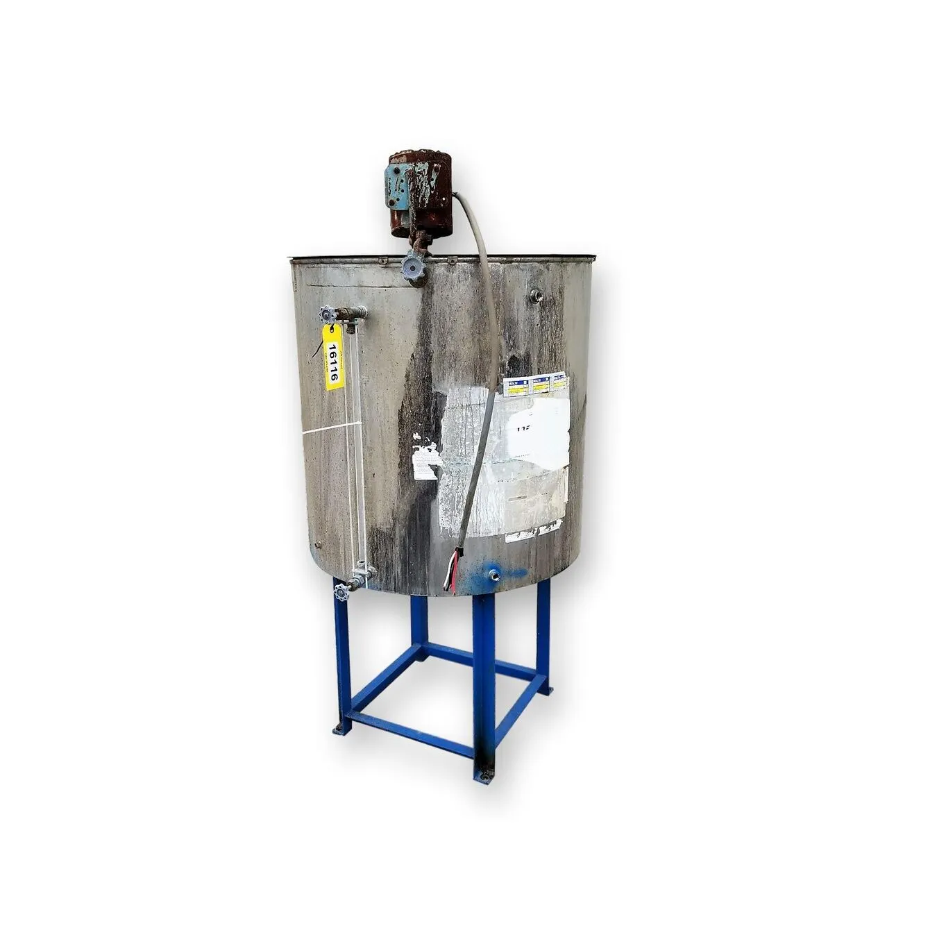 Used Stainless Steel Mix Tank - 140 Gallon