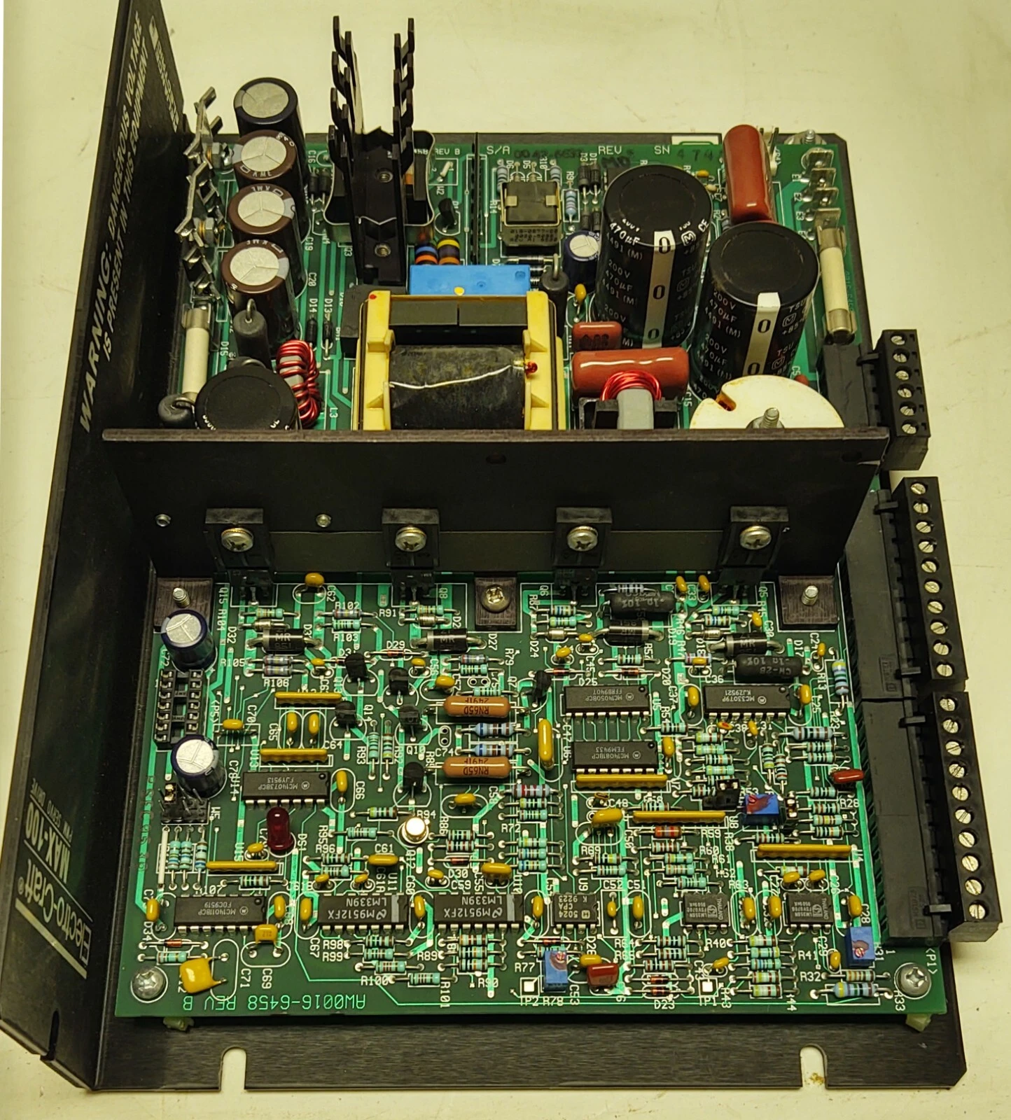🔥Electro-Craft Max-100 115V PWM SERVO DRIVE, 9078-0121, Reliance Electric Rev E