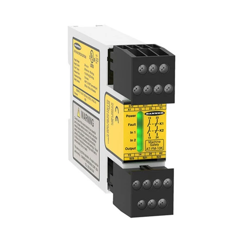 Banner AT-FM-10K 60698 Safety Relay Module for Hand Controls [New]