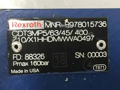 USED REXROTH CDT3MP5/63/45/400