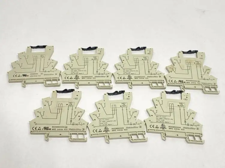 Used Weidmuller Relay Base 8533660000 LOT OF 7 Misc Electrical & Power Parts Michigan US | Maverick Industrial Sales #1395563