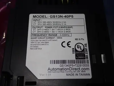 NEW AUTOMATED DIRECT GS13N40P5