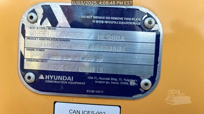Used 2022 HYUNDAI HL980A Wheel Loaders North Carolina US | National Equipment Dealers #1422492