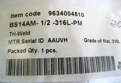 NEW Alfa Laval BS14AM-1/2-316L-PM