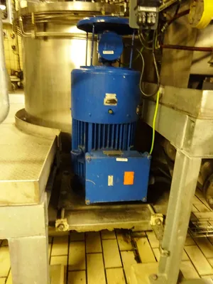 Krauss-Maffei VZO 125/3.2C perforate basket centrifuge, 316SS.