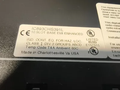Used GE FANUC IC693CHS391L PLC Processors South Carolina US | ESS Industrial Equipment Sales #1275321