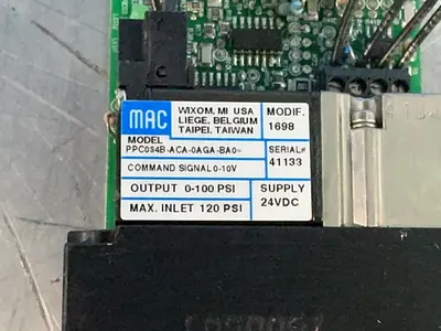 Used MAC VALVES PPC0S4BACA0AGABA0 Solenoid Regulators Ohio US | HGR 24 #1326081