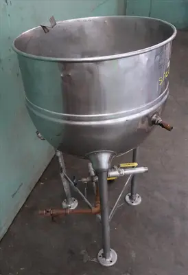 SPC8476  Kettle 30 gallon Groen hemispherical bottom kettle, 100 psi jacket rating, 316 SS