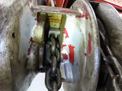 CM Cyclone Model M 1-1/2 Ton 3000Lb Manual Chain Fall Hand Hoist 15' Lift