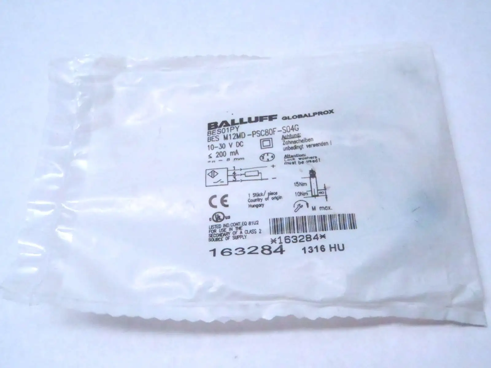 USED BALLUFF PROXIMITY SENSOR