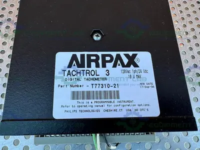 USED AIRPAX T77310-21 TACHTROL 3 DIGITAL TACHOMETER 120 VAC, 1 PH/24VDC