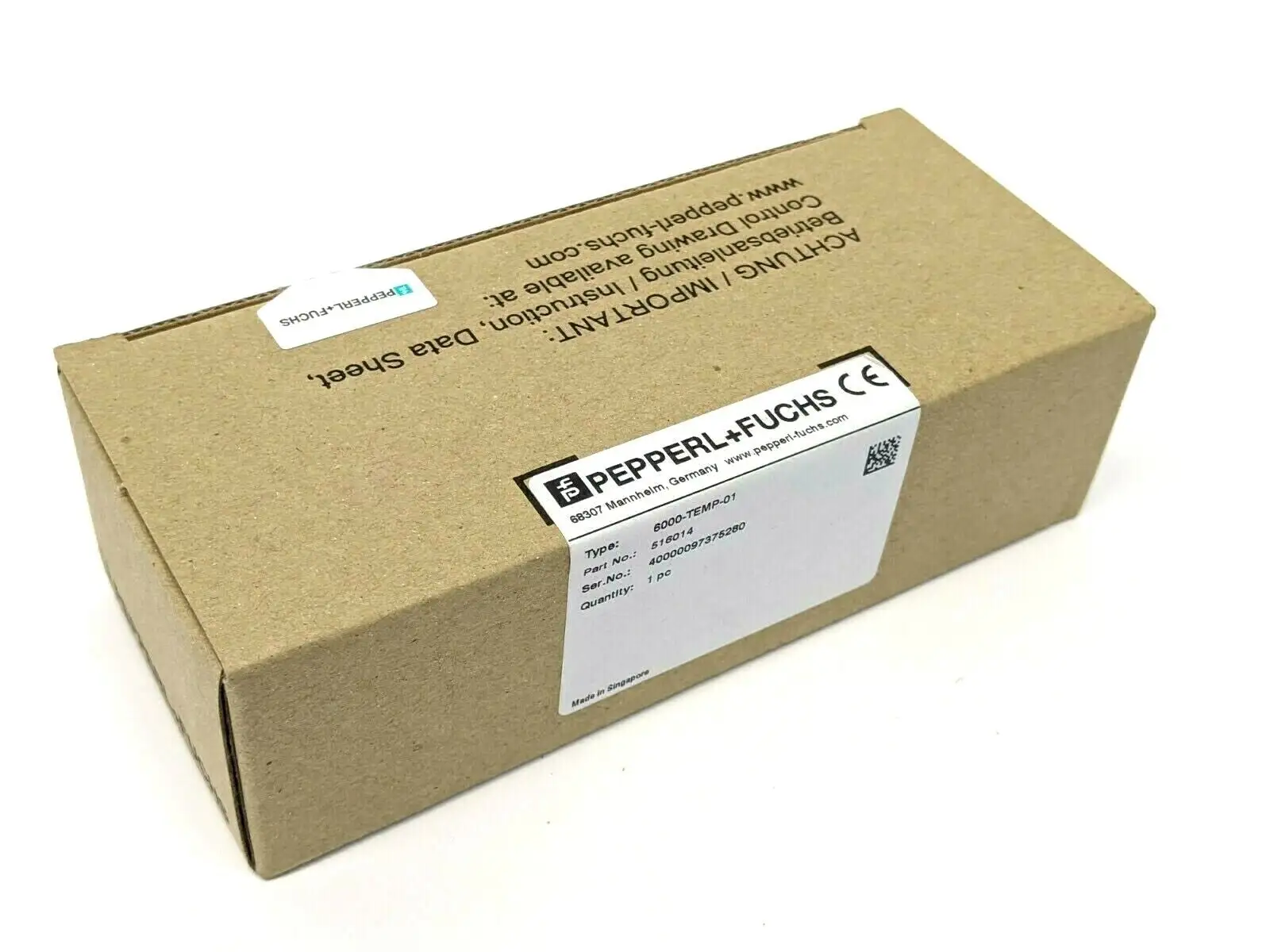 6000-TEMP-01, 516014 | Pepperl+Fuchs 6000-TEMP-01 Purge Temperature Hub 516014 - New