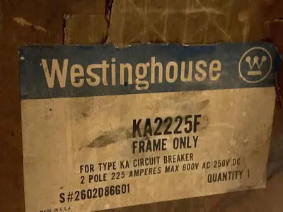 Used WESTINGHOUSE KA2225F Miscellaneous Equipment (Electrical & Power) Ohio US | Surplus Asset Holdings #1235412