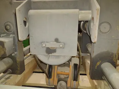 10 TON STAHL SINGLE-GIRDER OVERHEAD CRANE CABLE HOIST & POWER TROLLEY: STOCK #19748