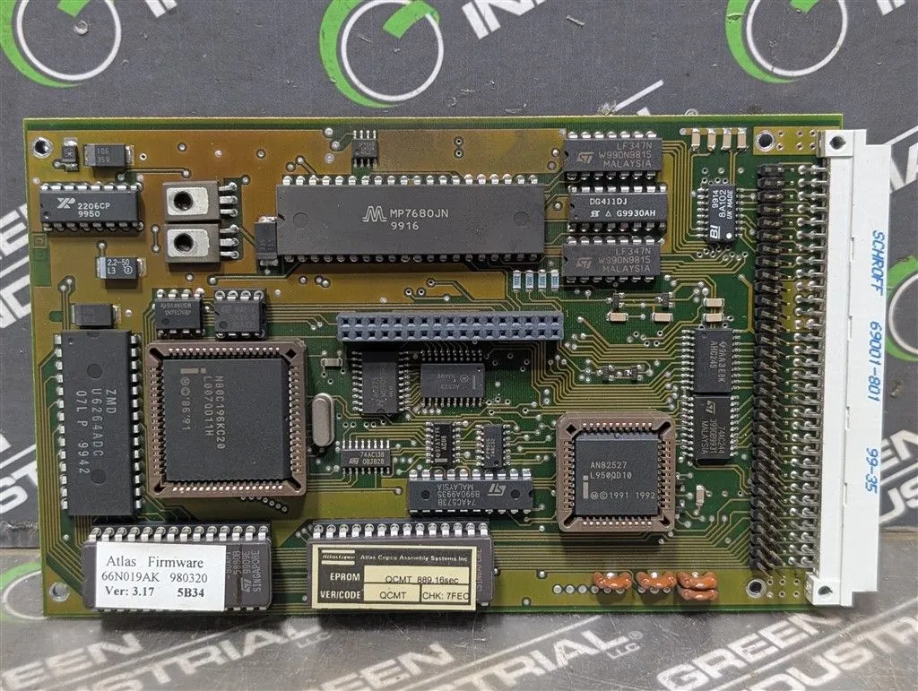 Atlas Copco 50N019AH Servo Controller CPU Board 91019-836 Used
