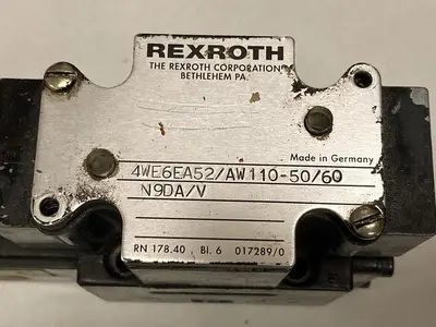 Used REXROTH 4WE6EA52/AW110-50/60N9DA/V Solenoid Valves Ohio US | Surplus Asset Holdings #1247481