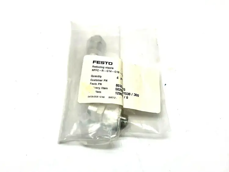 New | in-Stock FESTO REDUCING NIPPLE Valves/Fittings Michigan US | Maverick Industrial Sales #1092834