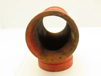 Victaulic No.002 Firelock 2-1/2" Grooved Pipe Tee Fitting  Lot of 5