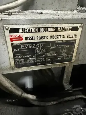 Used 1999 NISSEI FV9200-600L Injection Molding Machines Arizona US | KD Machinery #1541052