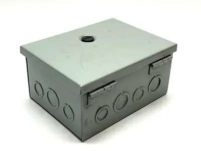 AHE8X6X4 | Hoffman  Wall-Mounted Hinged Cover Enclosure 8" x 6" x 4" - Used