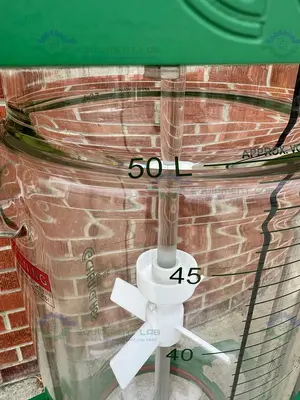 New | in-Stock CHEMGLASS 50 LITER JACKETED GLASS REACTOR W/ ZERO DEAD SPACE DRAIN VALVE MFG 20 Reactors California US | Equipment Lab #1266141