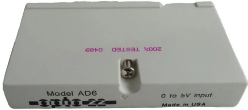 Opto 22 AD6 Old Style G1 0 to +5 VDC Analog Input, Recessed Screw [Refurbished]